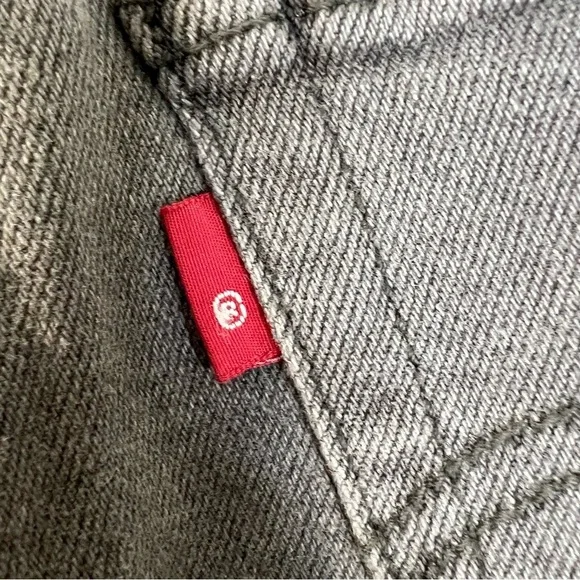 Levis Wedgie straight high rise grey jeans 24 - Picture 8 of 15